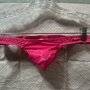 Kennie Mas men’s pink pvc Thong